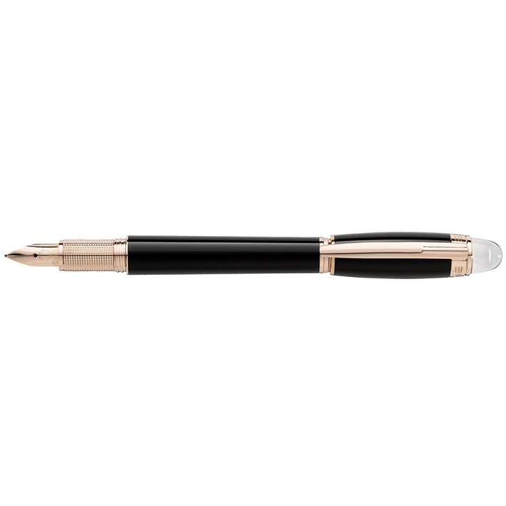 PENNA STILO (F) RED GOLD-PLATED RESIN STARWALKER ORO ROSSO RESINA NERA