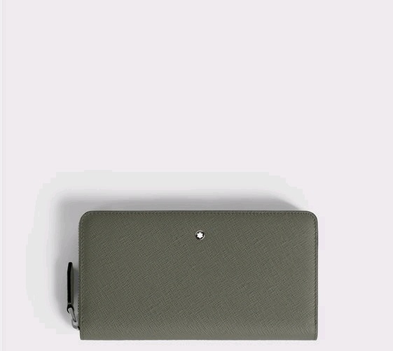 SARTORIAL P.FOGLIO CON ZIP 12 CC COLORE GRIGIO AROUND MONTBLANC